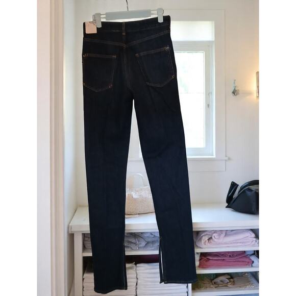 NWT - Anthropologie Pilcro The Split Straight Denim Jeans Size: 27 - Picture 8 of 10